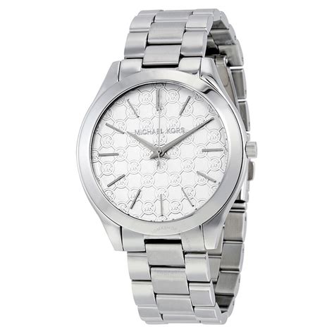 michael kors watch silver runway 32|Michael Kors silver runway watch.